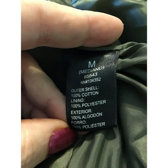 Ambiance Army Green Military Jacket Sz M - Picture 12 of 13